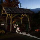 Light painting reveals radiation levels at the Soramame nursery school in Fukushima city