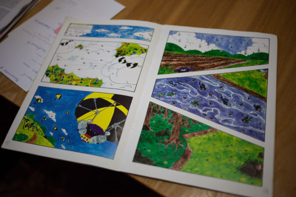A book that is used to teach children about radiation risks and safety at a school in Starye Bobovichi (Старые Бобовичи), 30 years after the 1986 Chernobyl nuclear disaster. Know in the region for academic excellence, parents and teachers work to give local children the best opportunities they can, but even the schoolyard still contains areas of elevated radioactive contamination. Greenpeace/Greg McNevin